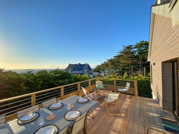 Dinard, Cap Fréhel, Villa Cabane vue mer